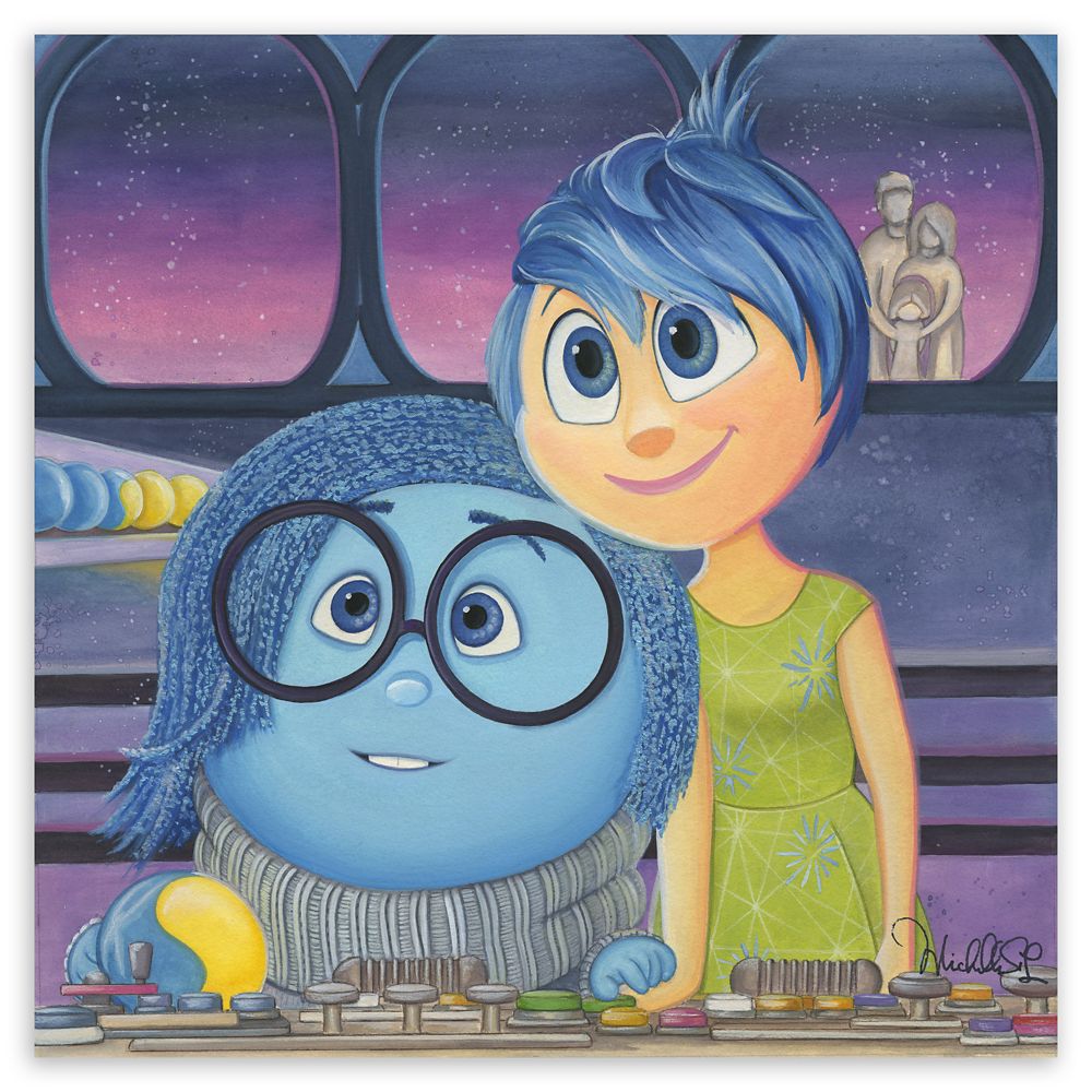 Disney Inside Out Joy and Sadness Giclee by Michelle St.Laurent ? Limited Edition