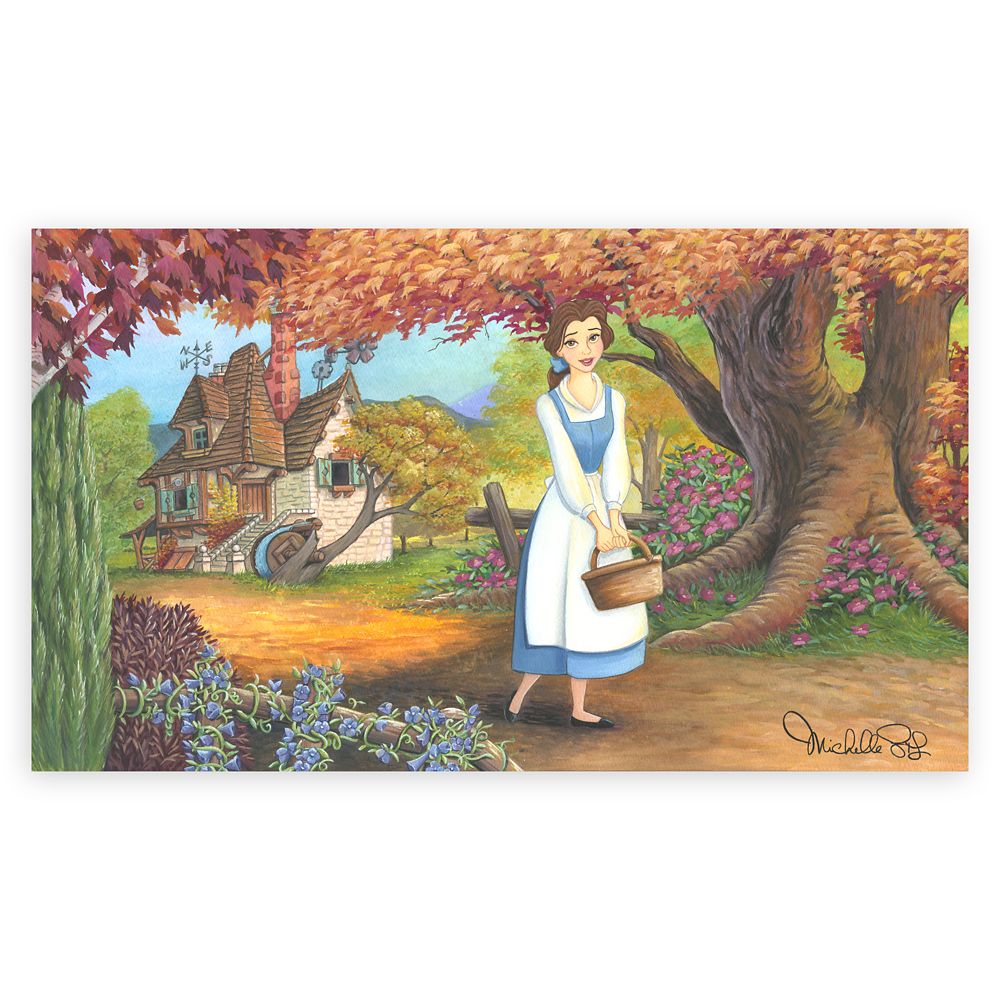 Disney Beauty and the Beast The Flowery Path Giclee by Michelle St.Laurent ? Limited Edition