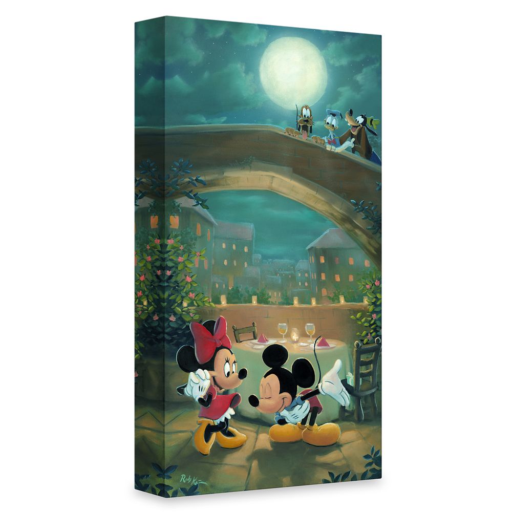 Mickey Mouse and Friends ''Cuisine for Two'' by Rob Kaz Canvas Artwork – Limited Edition