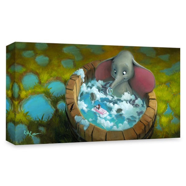 Dumbo and Timothy Mouse ''Good Clean Fun'' by Rob Kaz Canvas Artwork – Limited Edition
