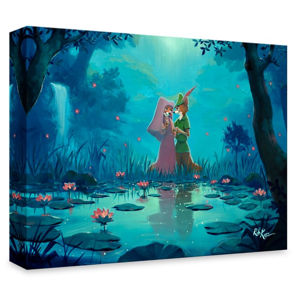Robin Hood and Maid Marian ''Moonlight Proposal'' by Rob Kaz Canvas Artwork – Limited Edition