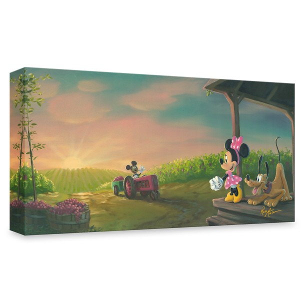 Mickey Mouse and Friends ''Vineyard Harvest'' by Rob Kaz Canvas Artwork – Limited Edition