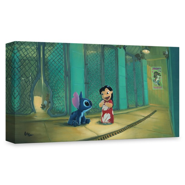 Lilo & Stitch ''Welcome to the Family'' by Rob Kaz Canvas Artwork – Limited Edition