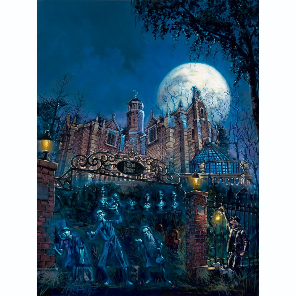 The Haunted Mansion Haunted Mansion by Rodel Gonzalez Canvas Artwork  Limited Edition Official shopDisney