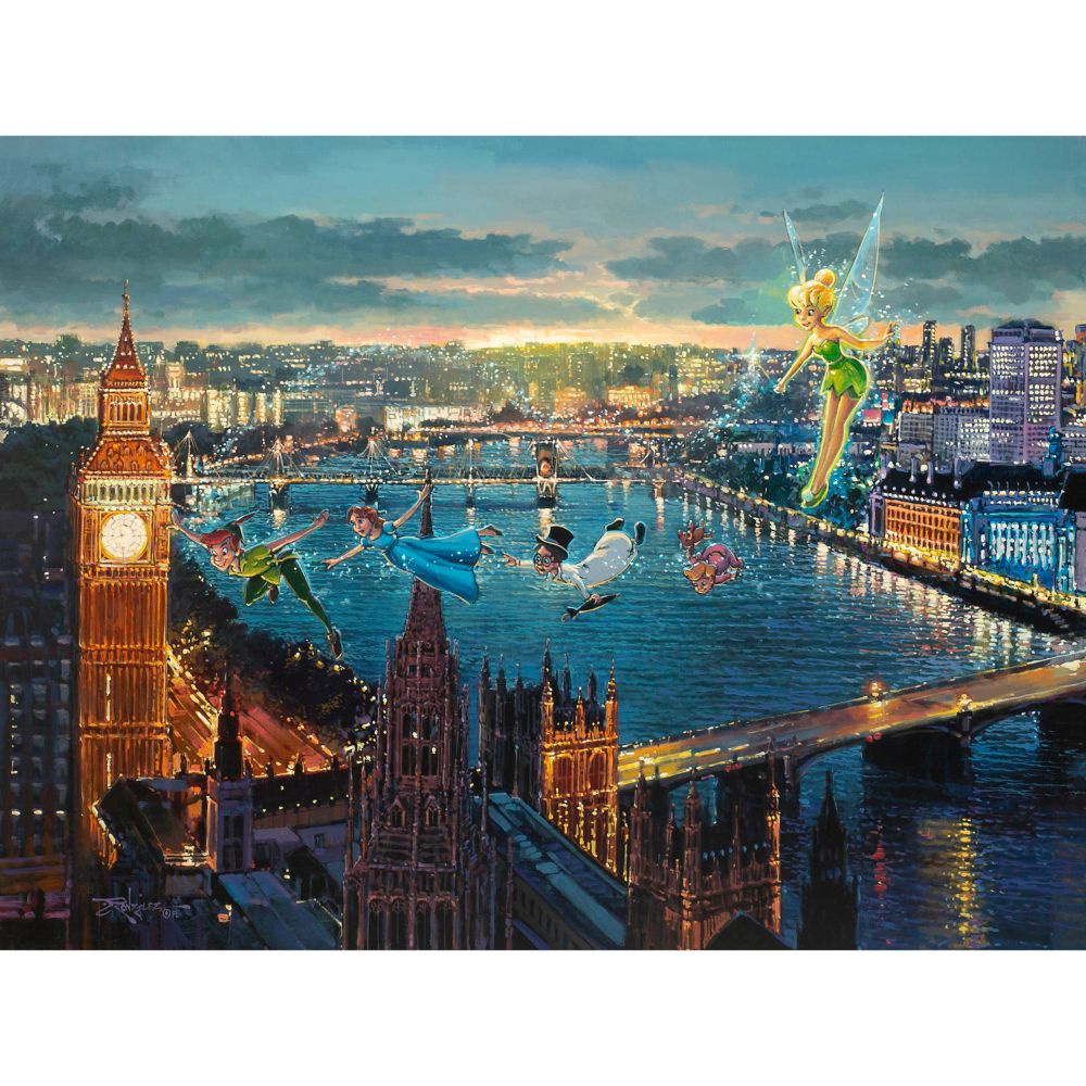 Peter Pan ''Peter Pan in London'' by Rodel Gonzalez Canvas Artwork