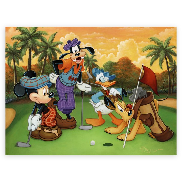 Mickey Mouse and Friends ''Fabulous Foursome'' Giclée by Tim Rogerson – Limited Edition