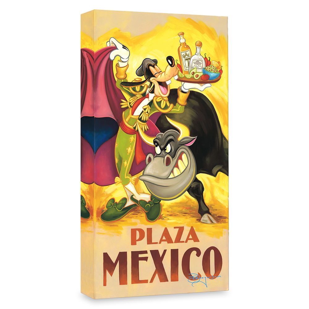 For Whom the Bulls Toil ''Goofy's Plaza Mexico'' Giclée by Tim Rogerson – Limited Edition