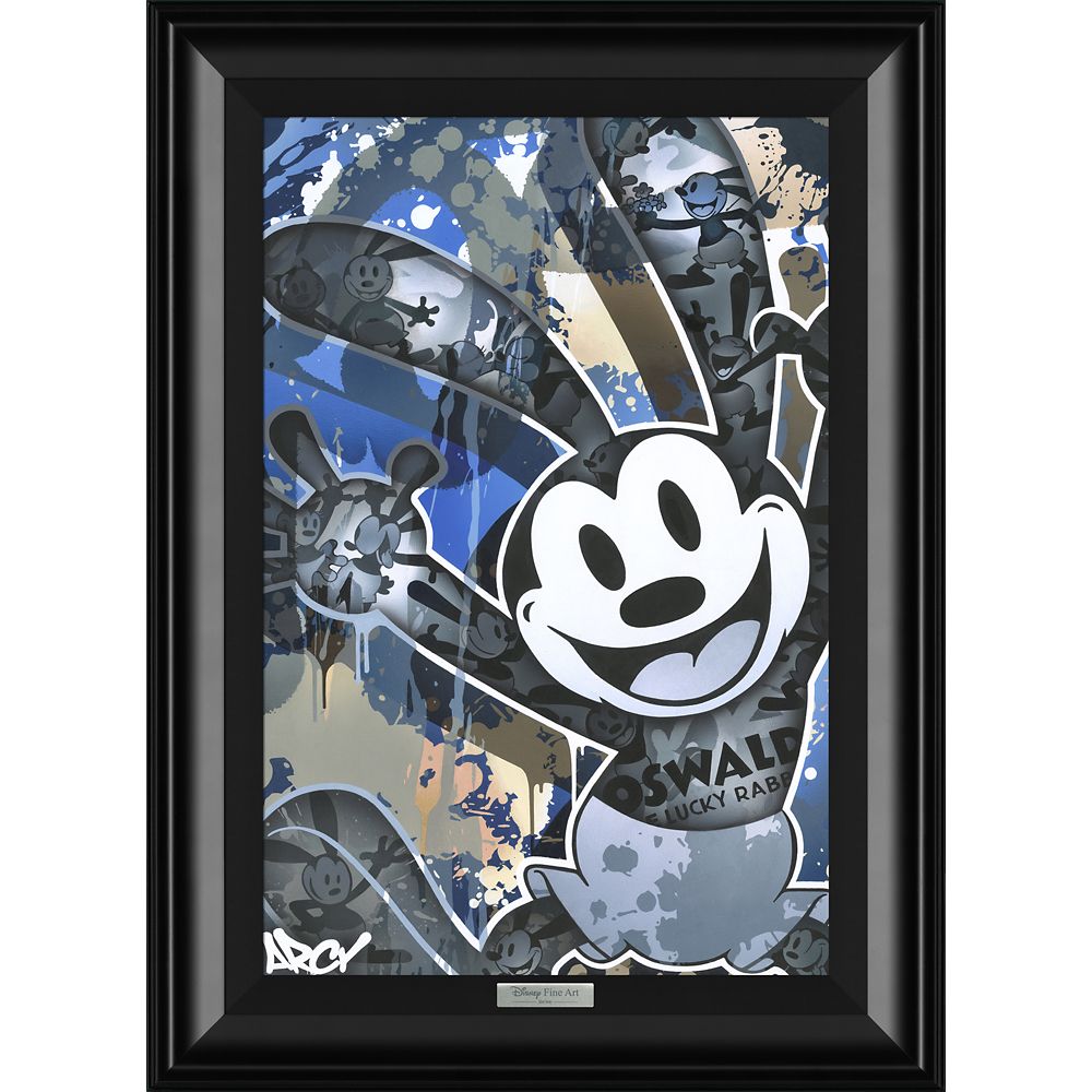 Oswald the Lucky Rabbit Oswald by Arcy Framed Canvas Artwork  Limited Edition Official shopDisney