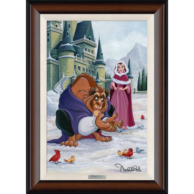 Beauty and the Beast ''Gentle Beast'' by Michelle St.Laurent Framed Canvas Artwork – Limited Edition