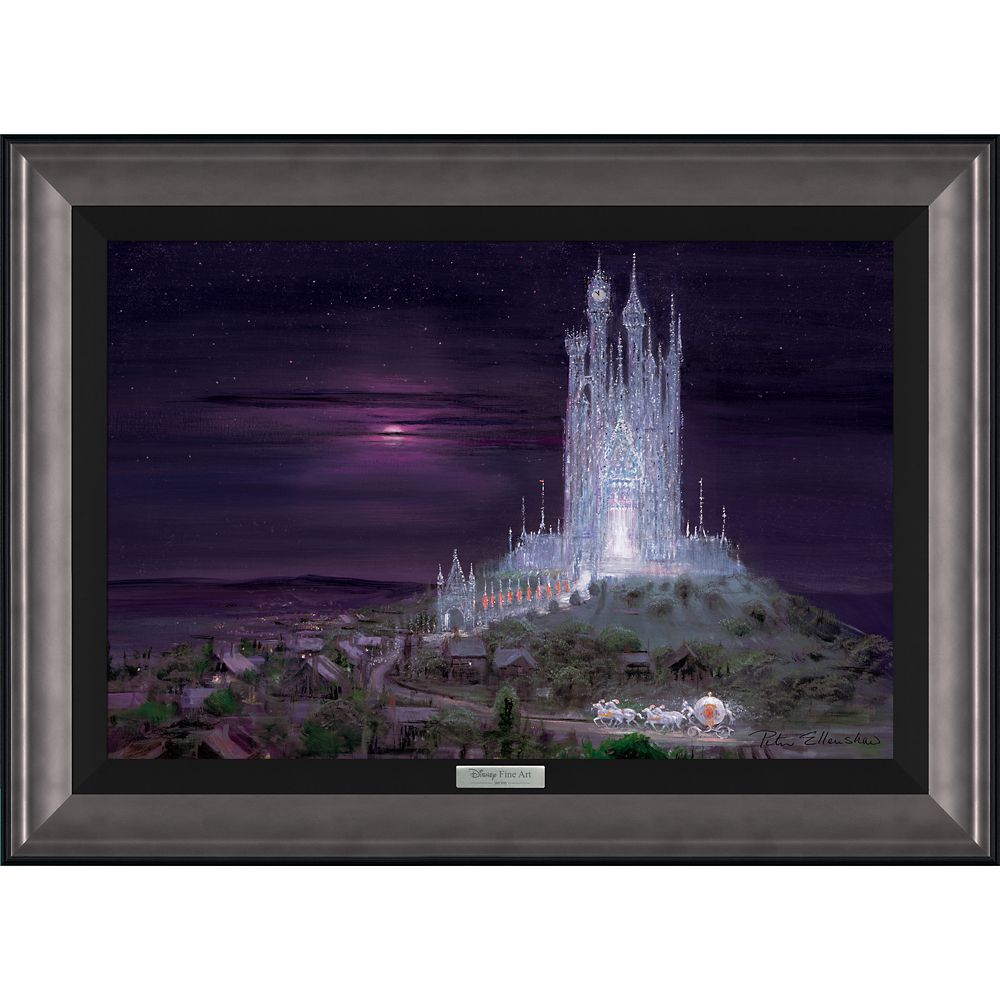 Disney Cinderella Glass Castle by Peter Ellenshaw Framed Canvas Artwork ? Limited Edition