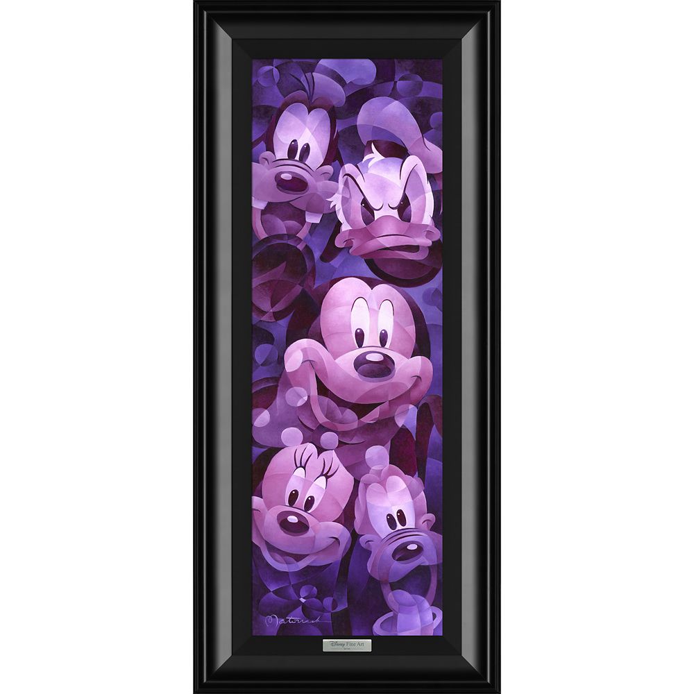 Disney Mickey Mouse and Friends Take Five by Tom Matousek Framed Canvas Artwork ? Limited Edition