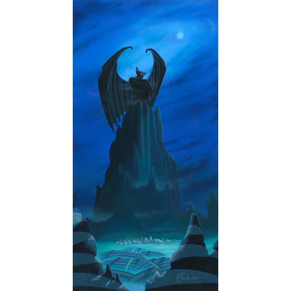 Disney Chernobog A Dark Blue Night by Michael Provenza Hand-Signed & Numbered Canvas Artwork ? Limited Edition
