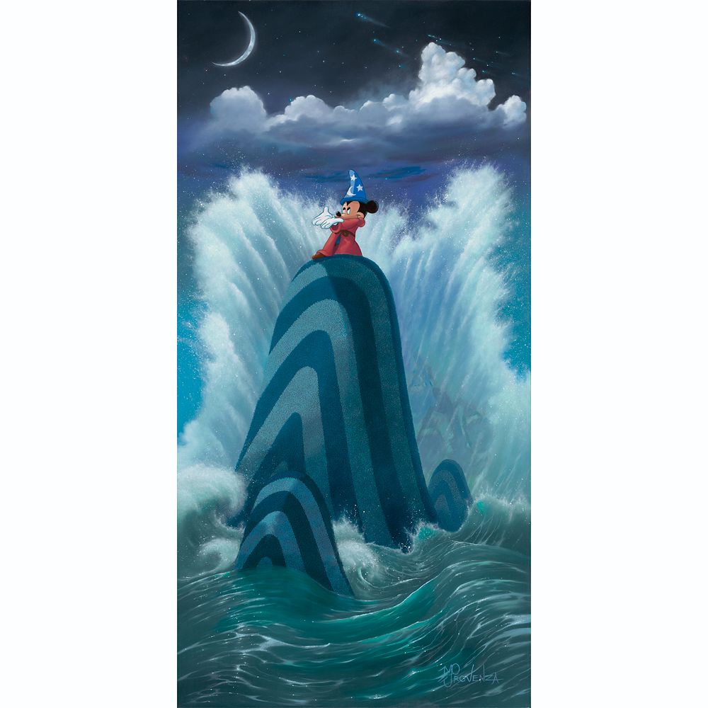 Sorcerer Mickey Mouse ”Wave Maker” by Michael Provenza Hand-Signed & Numbered Canvas Artwork – Limited Edition released today