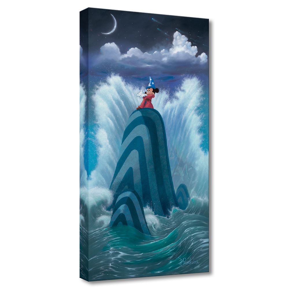 Sorcerer Mickey Mouse ''Wave Maker'' by Michael Provenza Hand-Signed & Numbered Canvas Artwork – Limited Edition