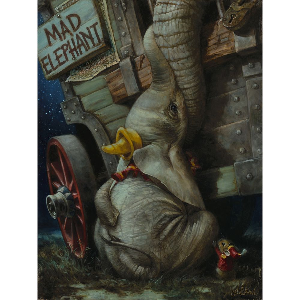 Dumbo Baby of Mine by Heather Edwards Hand-Signed & Numbered Canvas Artwork  Limited Edition Official shopDisney