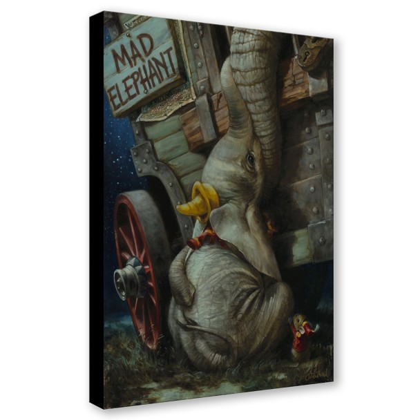 Dumbo ''Baby of Mine'' by Heather Edwards Hand-Signed & Numbered Canvas Artwork – Limited Edition
