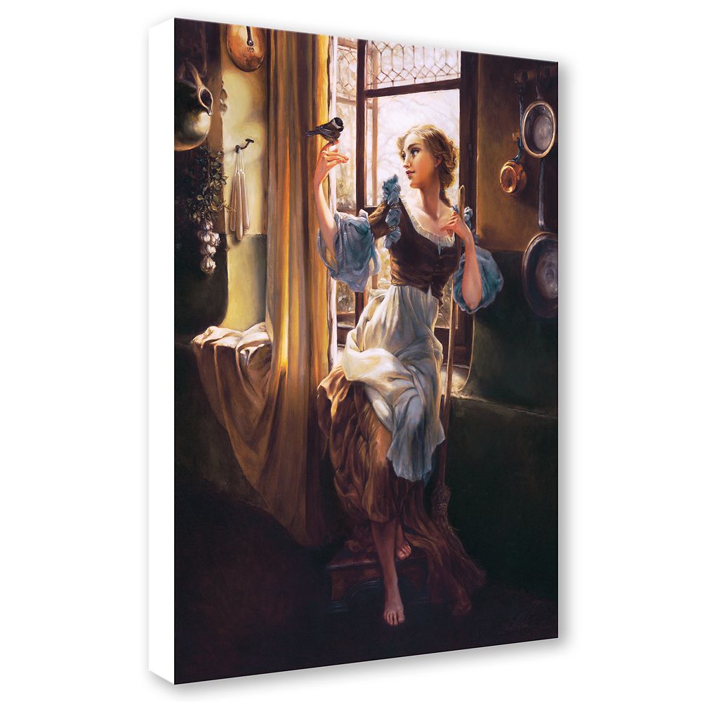 Cinderella ''Cinderella's New Day'' by Heather Edwards Hand-Signed & Numbered Canvas Artwork – Limited Edition