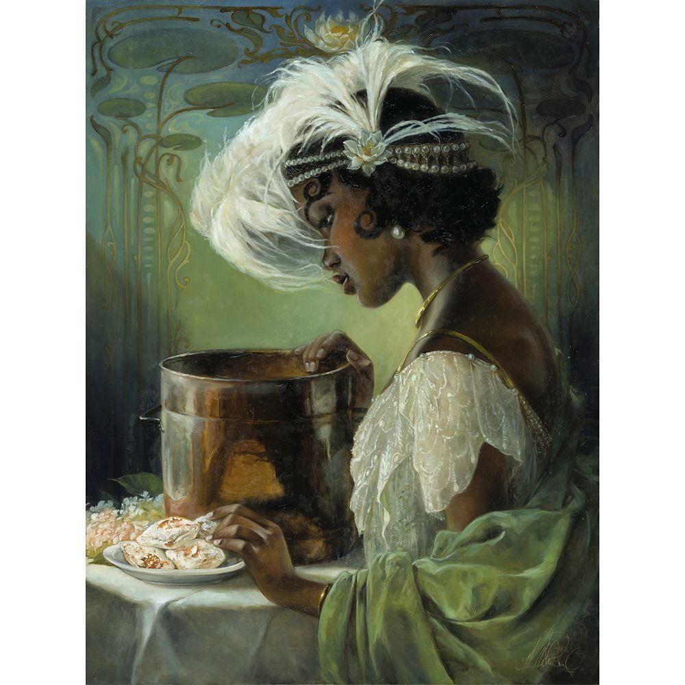 Tiana Dig a Little Deeper by Heather Edwards Hand-Signed & Numbered Canvas Artwork  Limited Edition Official shopDisney