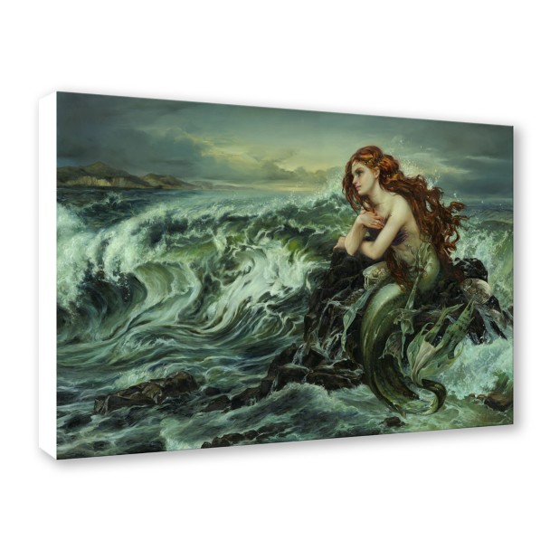 Ariel ''Drawn to the Shore'' by Heather Edwards Hand-Signed & Numbered Canvas Artwork – Limited Edition
