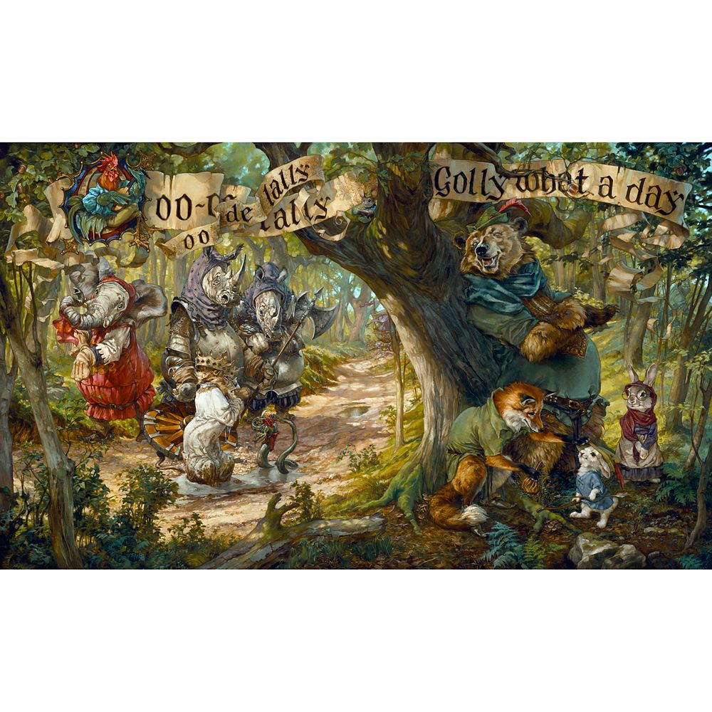 Robin Hood ”Oo-De-Lally” by Heather Edwards Hand-Signed & Numbered Canvas Artwork – Limited Edition here now