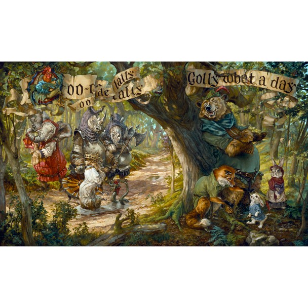 Robin Hood ''Oo-De-Lally'' by Heather Edwards Hand-Signed & Numbered Canvas Artwork – Limited Edition