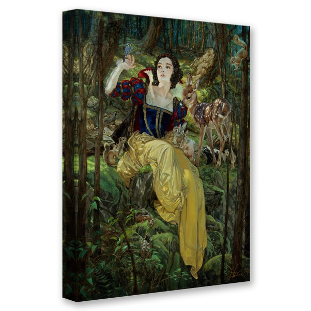 Snow White ''With a Smile and a Song'' by Heather Edwards Hand-Signed & Numbered Canvas Artwork – Limited Edition