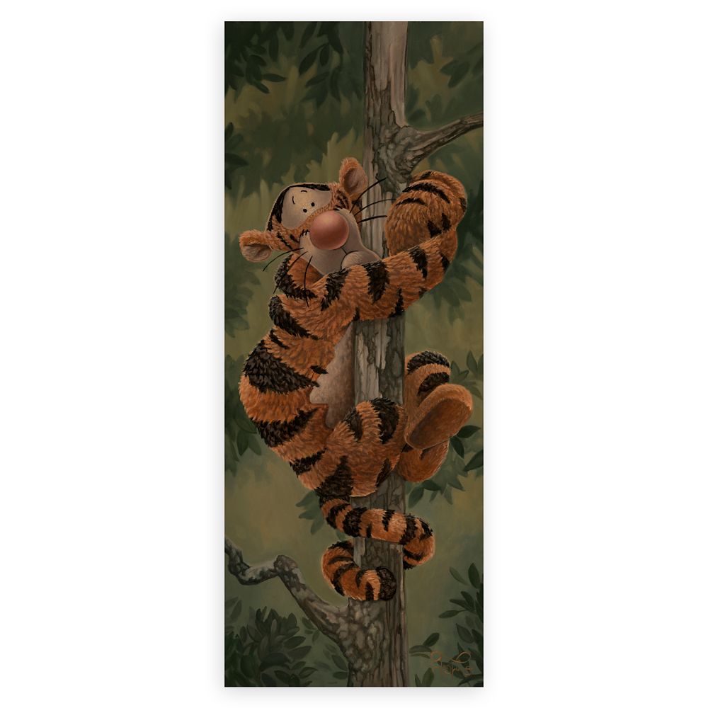 Tigger Dont look Down by Jared Franco Hand-Signed & Numbered Canvas Artwork  Limited Edition Official shopDisney