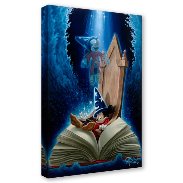 Sorcerer Mickey Mouse ''Dreaming of Sorcery'' by Jared Franco Hand-Signed & Numbered Canvas Artwork – Limited Edition