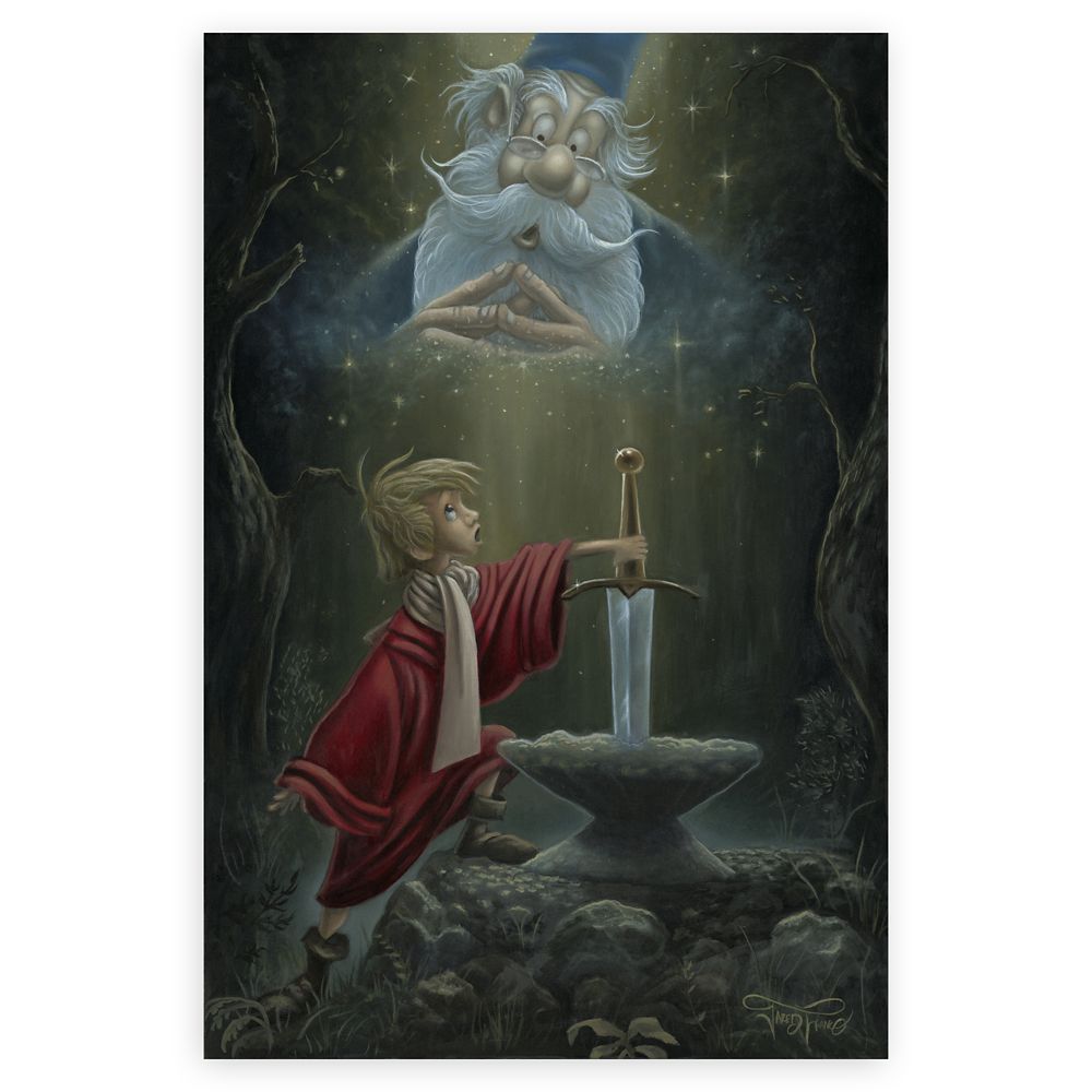The Sword in the Stone ”Hail King Arthur” by Jared Franco Hand-Signed & Numbered Canvas Artwork – Limited Edition available online for purchase