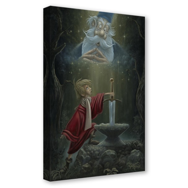 The Sword in the Stone ''Hail King Arthur'' by Jared Franco Hand-Signed & Numbered Canvas Artwork – Limited Edition