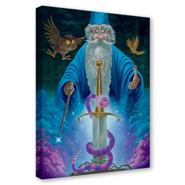 The Sword in the Stone ''Merlin's Domain'' by Jared Franco Hand-Signed & Numbered Canvas Artwork – Limited Edition