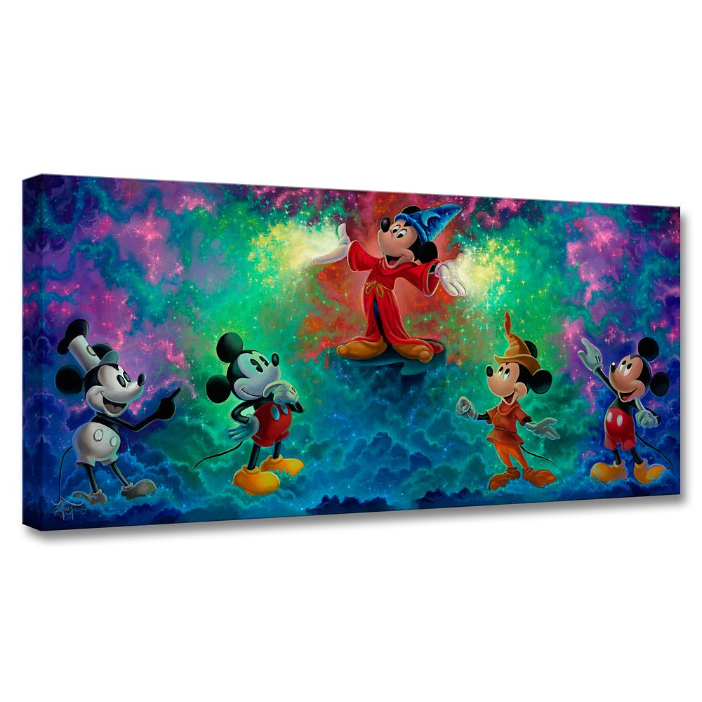 Mickey Mouse ''Mickey's Colorful History'' by Jared Franco Hand-Signed & Numbered Canvas Artwork – Limited Edition