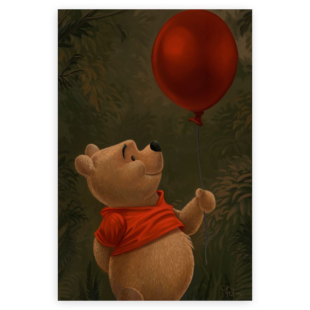 Winnie the Pooh ”Pooh and His Balloon” by Jared Franco Hand-Signed & Numbered Canvas Artwork – Limited Edition is here now