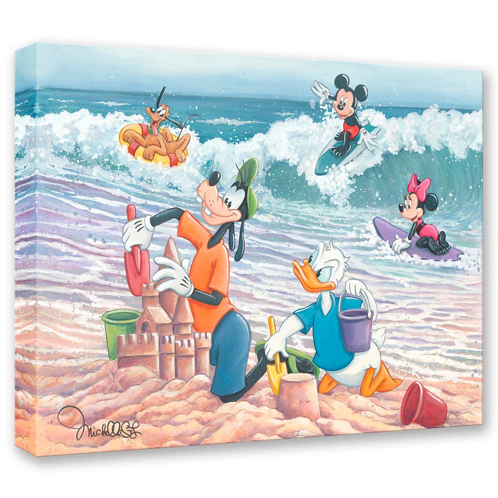 Mickey Mouse and Friends ''Sand Castles'' Signed Gicl&eacute;e by Michelle St.Laurent &ndash; Limited Edition