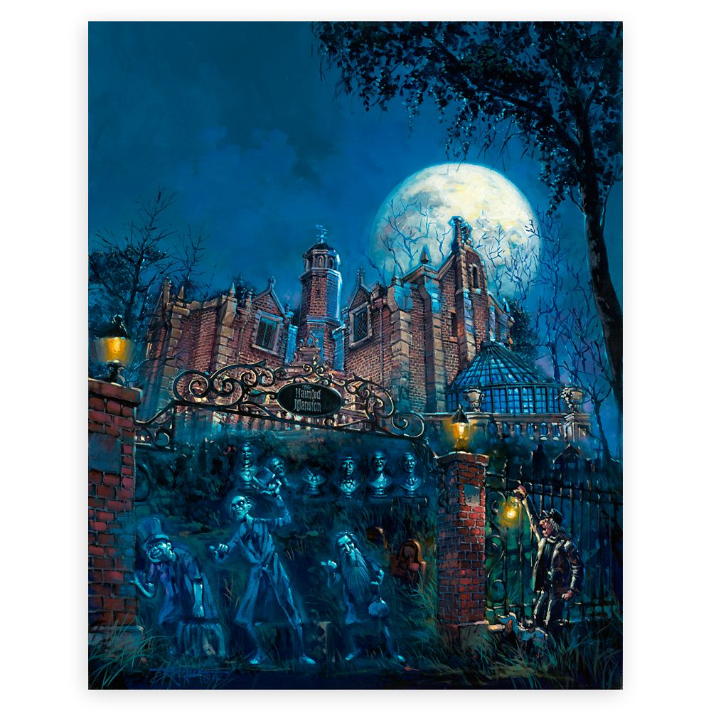 The Haunted Mansion Haunted Mansion Signed Gicle by Rodel Gonzalez  Limited Edition Official shopDisney