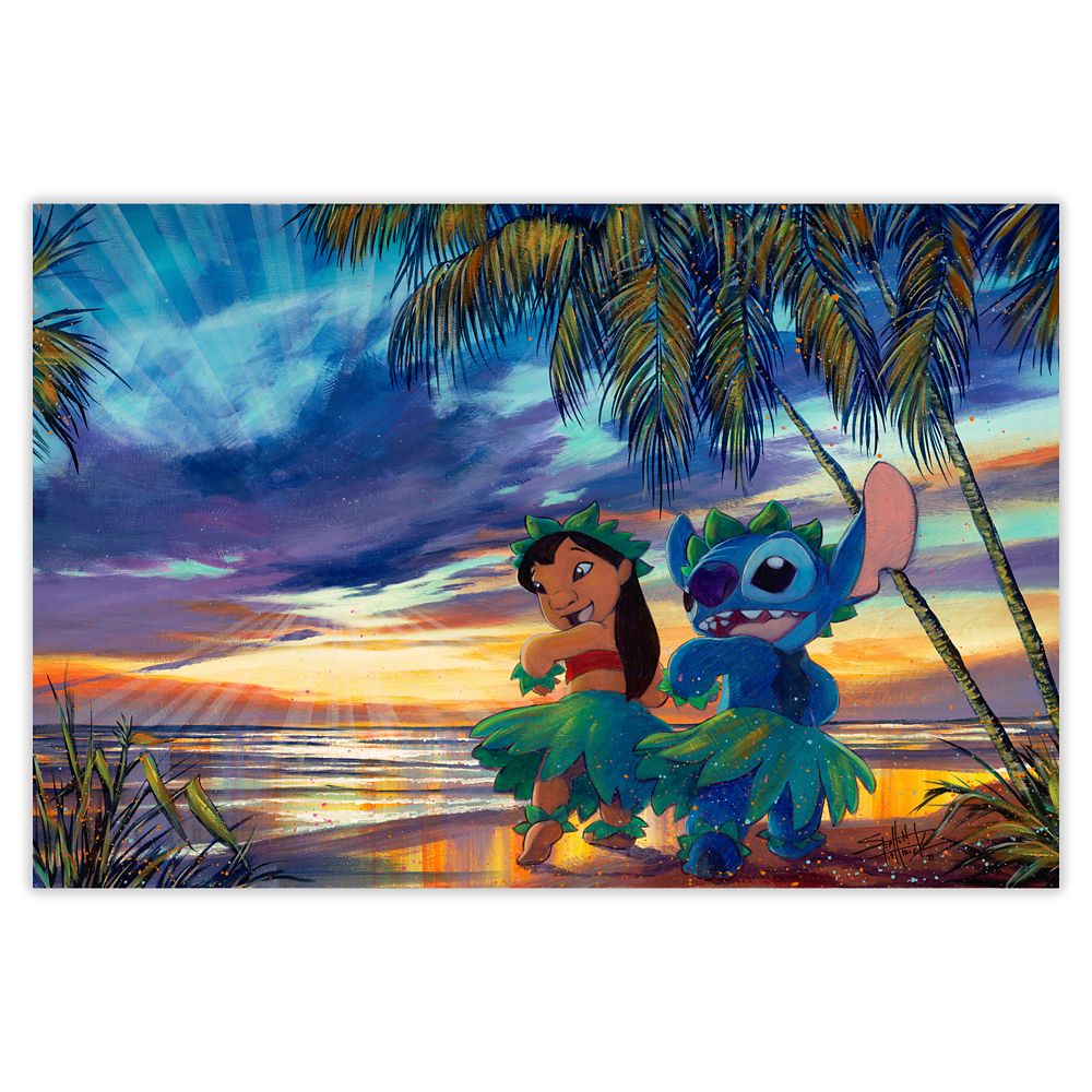 Lilo & Stitch ”Sunset Salsa” Signed Giclée by Stephen Fishwick – Limited Edition has hit the shelves