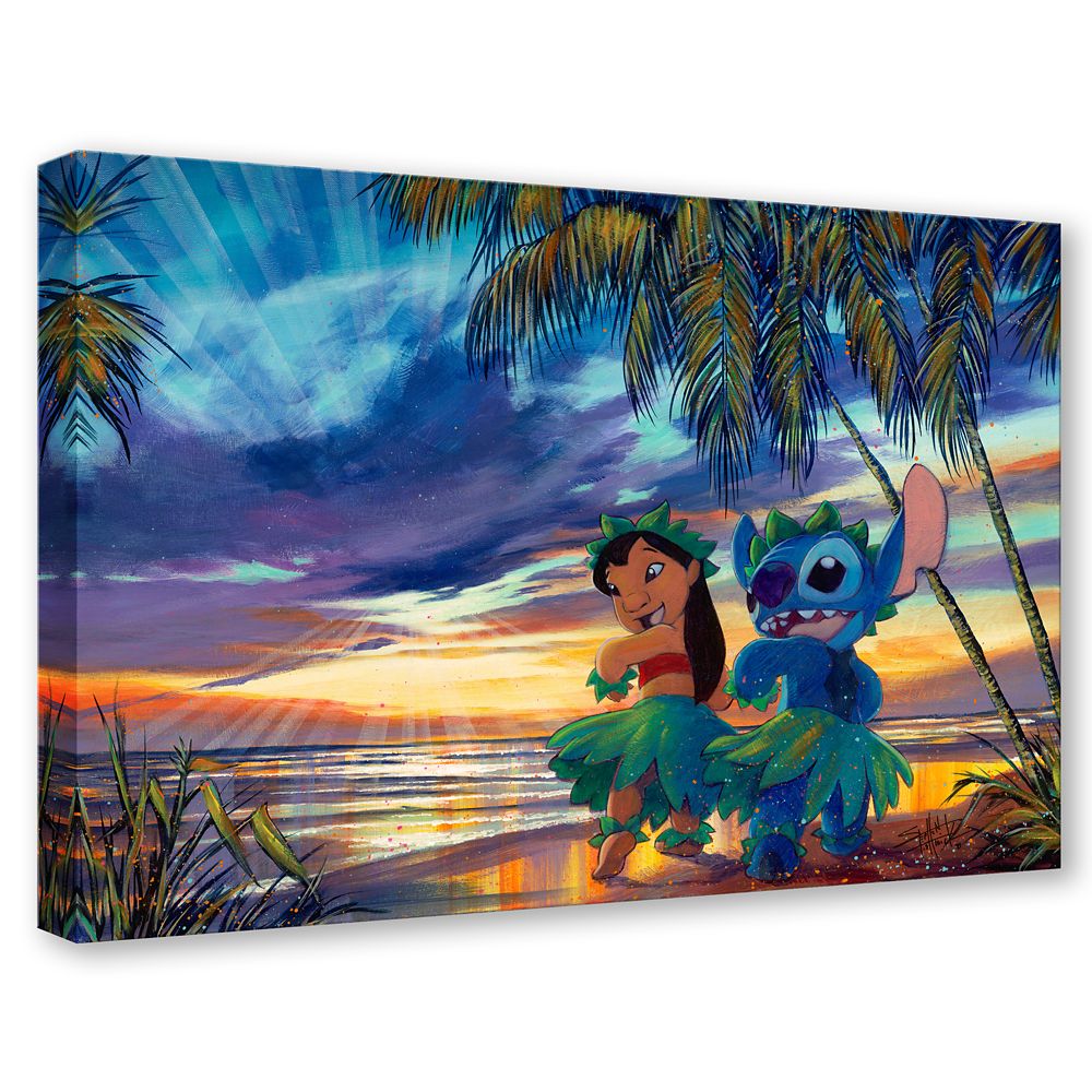 Lilo & Stitch ''Sunset Salsa'' Signed Giclée by Stephen Fishwick – Limited Edition