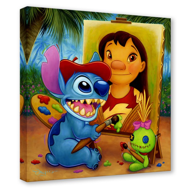 Lilo & Stitch ''The Mona Lilo'' Signed Giclée by Tim Rogerson – Limited Edition
