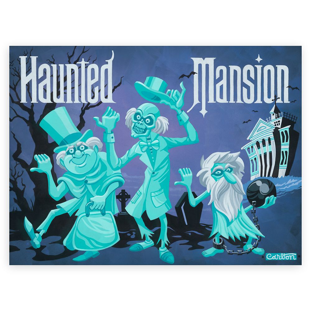 The Haunted Mansion ”The Travelers” Signed Giclée by Trevor Carlton – Limited Edition now available online