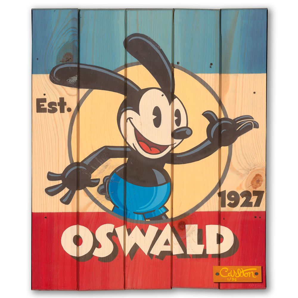 Oswald the Lucky Rabbit American Classic Signed Gicle on Wood by Trevor Carlton  Limited Edition Official shopDisney