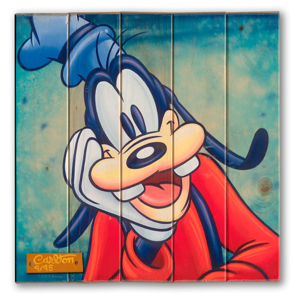 Goofy ”Awe Gawrsh!” Signed Giclée on Wood by Trevor Carlton now out