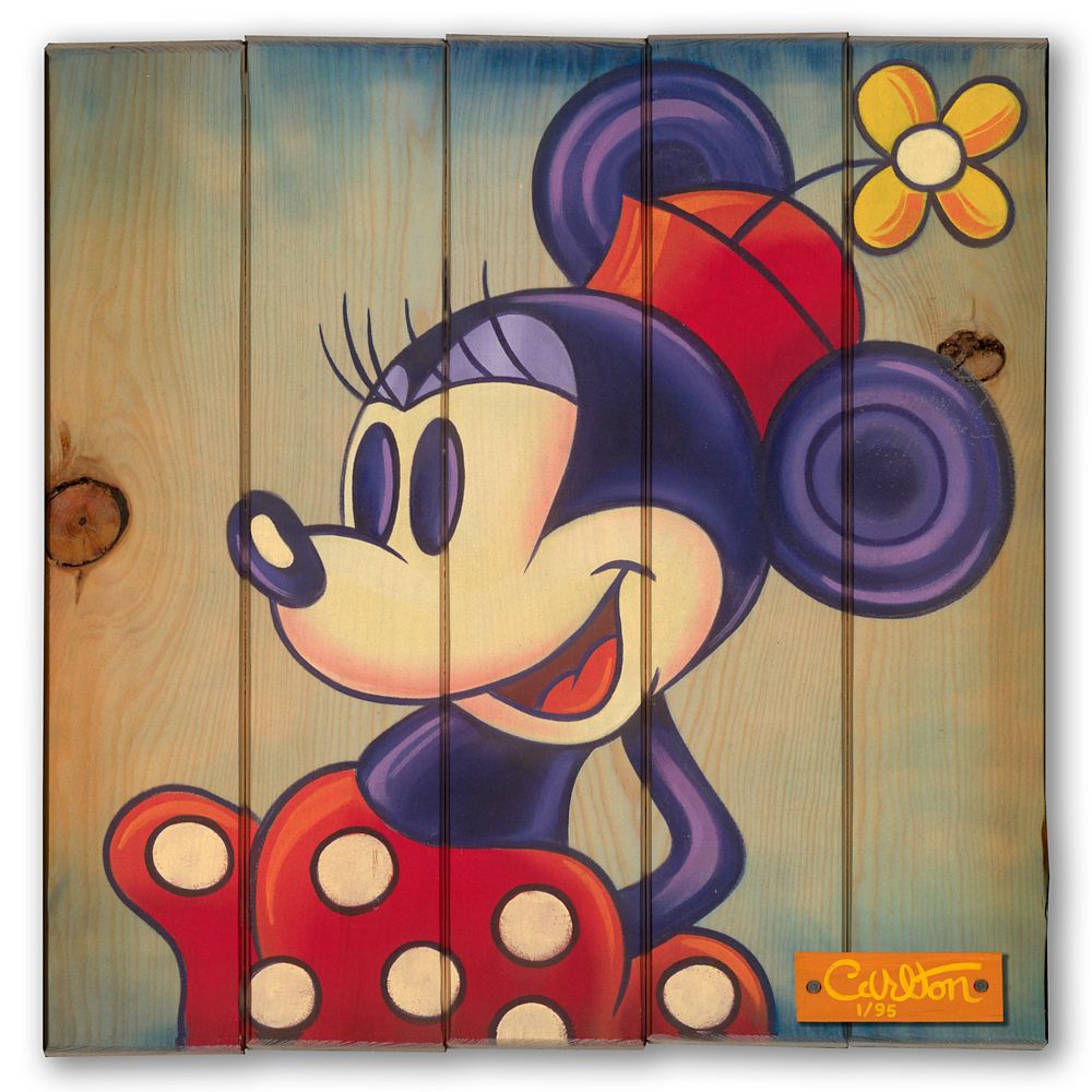 Minnie Mouse Little Miss Minnie Signed Gicle on Wood by Trevor Carlton  Limited Edition Official shopDisney