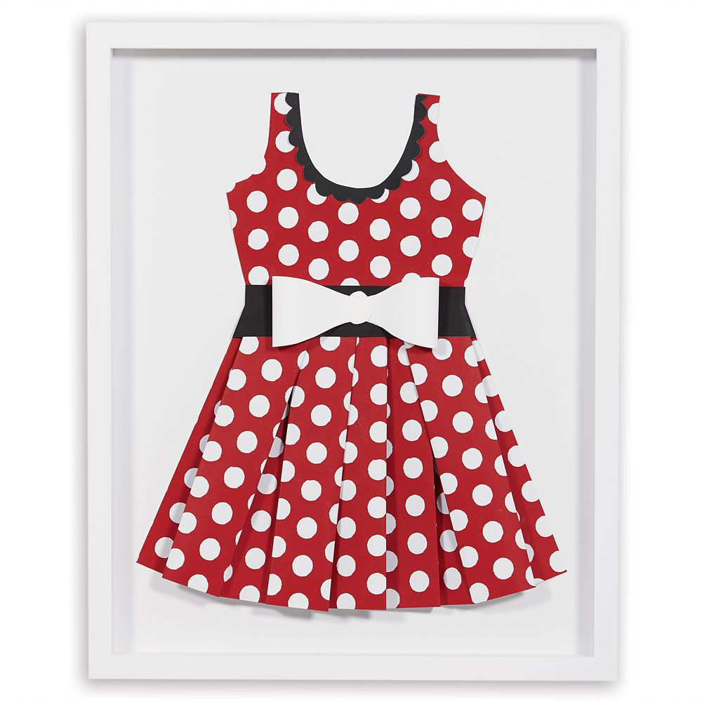 Minnie Mouse "Perky as a Polka Dot II" Framed Paper Art by Ethan Allen