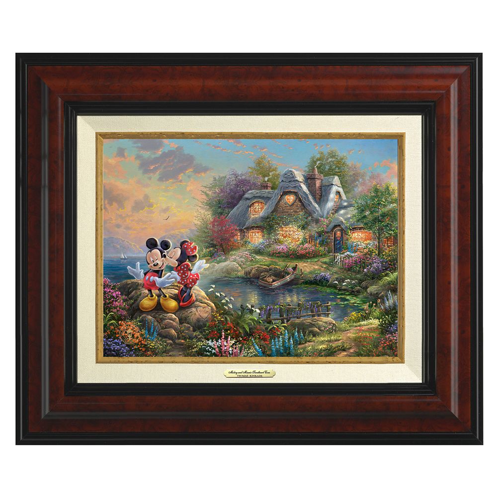 Disney Mickey and Minnie Sweetheart Cove Canvas Classic by Thomas Kinkade Studios
