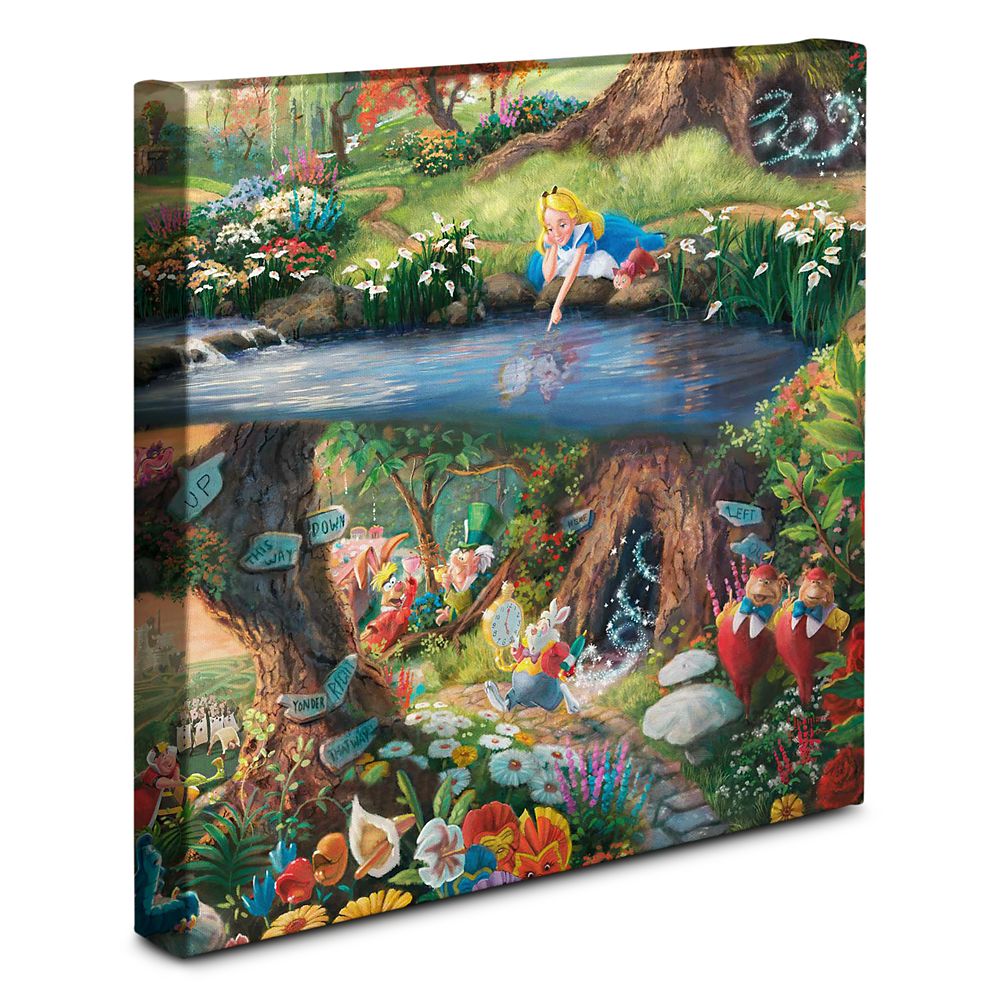 Alice in Wonderland - Limited Edition Canvas By Thomas Kinkade Studios –  Disney Art On Main Street