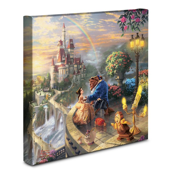 ''Beauty and the Beast Falling in Love'' Gallery Wrapped Canvas by Thomas Kinkade