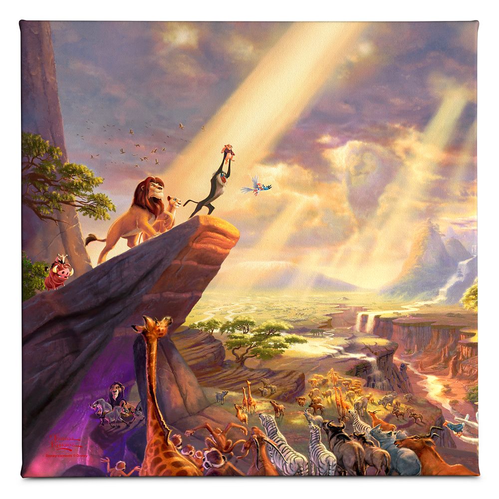 The Lion King Gallery Wrapped Canvas by Thomas Kinkade Official shopDisney