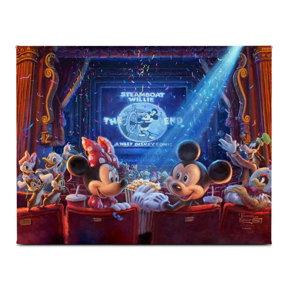 90 Years of Mickey Gallery Wrapped Canvas by Thomas Kinkade Studios Official shopDisney