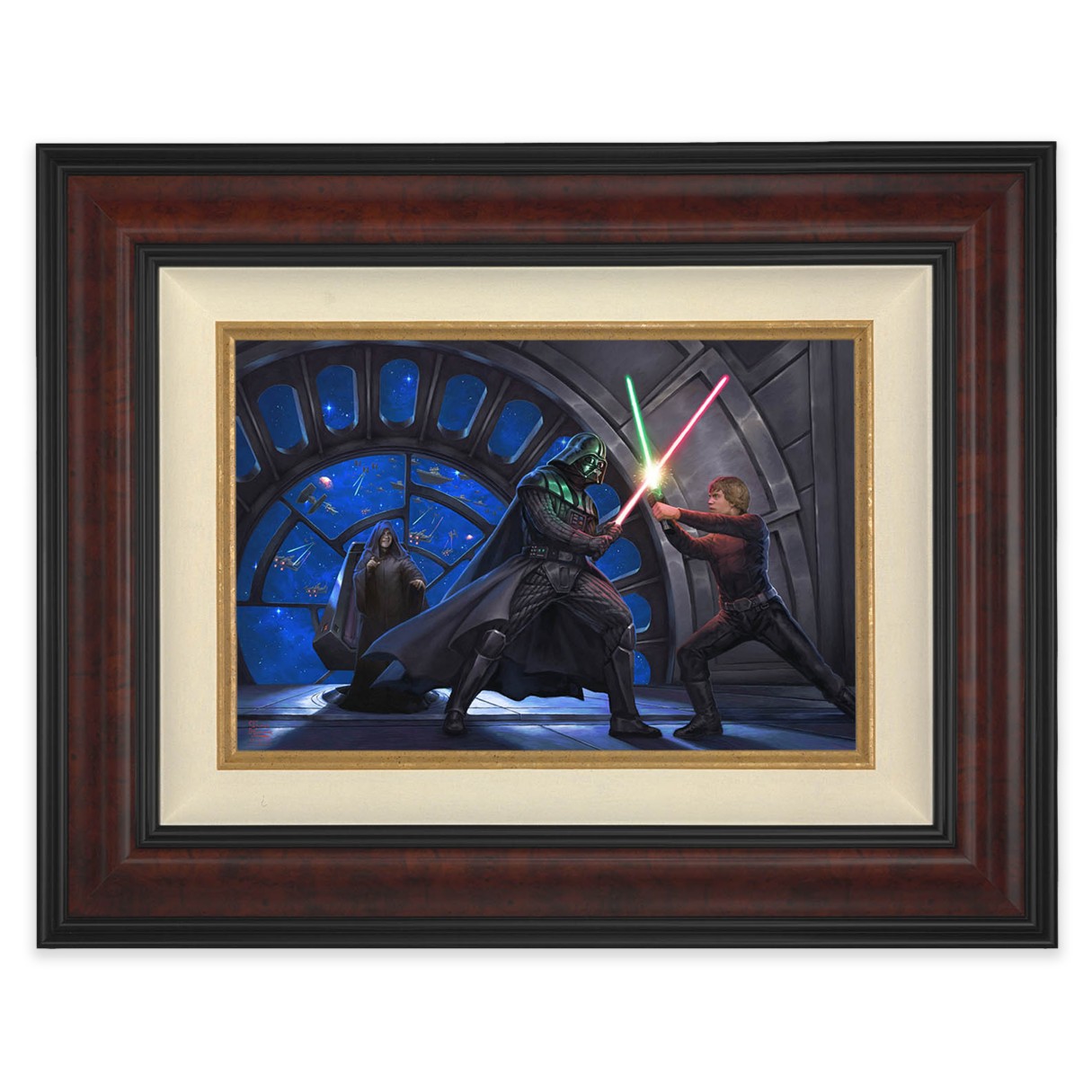 Star Wars ''A Son's Destiny'' Framed Canvas by Thomas Kinkade Studios – Limited Edition