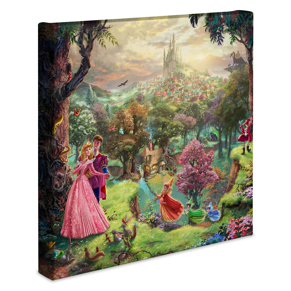 Sleeping Beauty Gallery Wrapped Canvas By Thomas Kinkade Studios